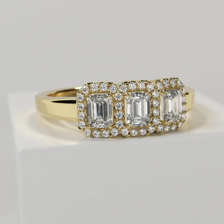 Обручальное женское кольцо из желтого золота 585 пробы (1072)