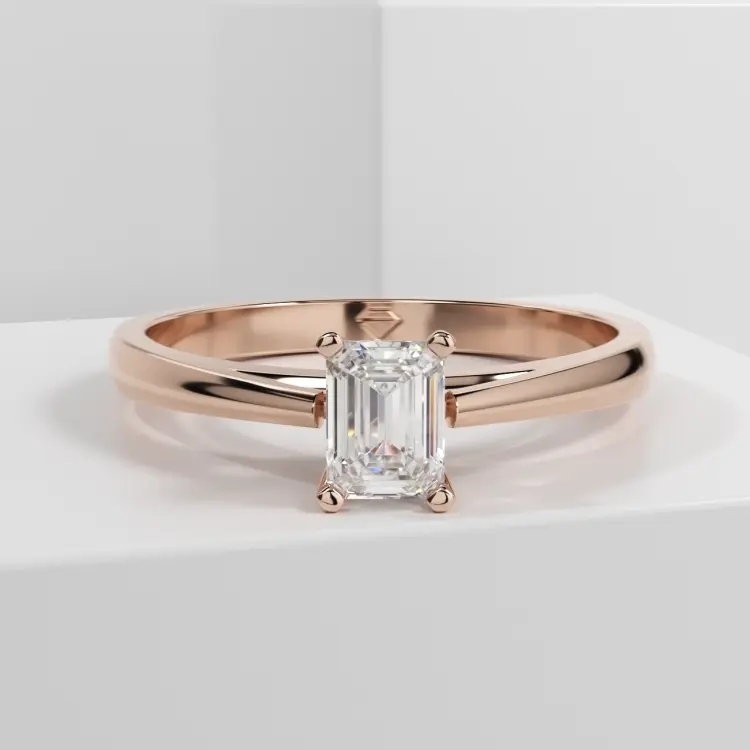 Помолвочное кольцо из розового золота 585 пробы (1090)