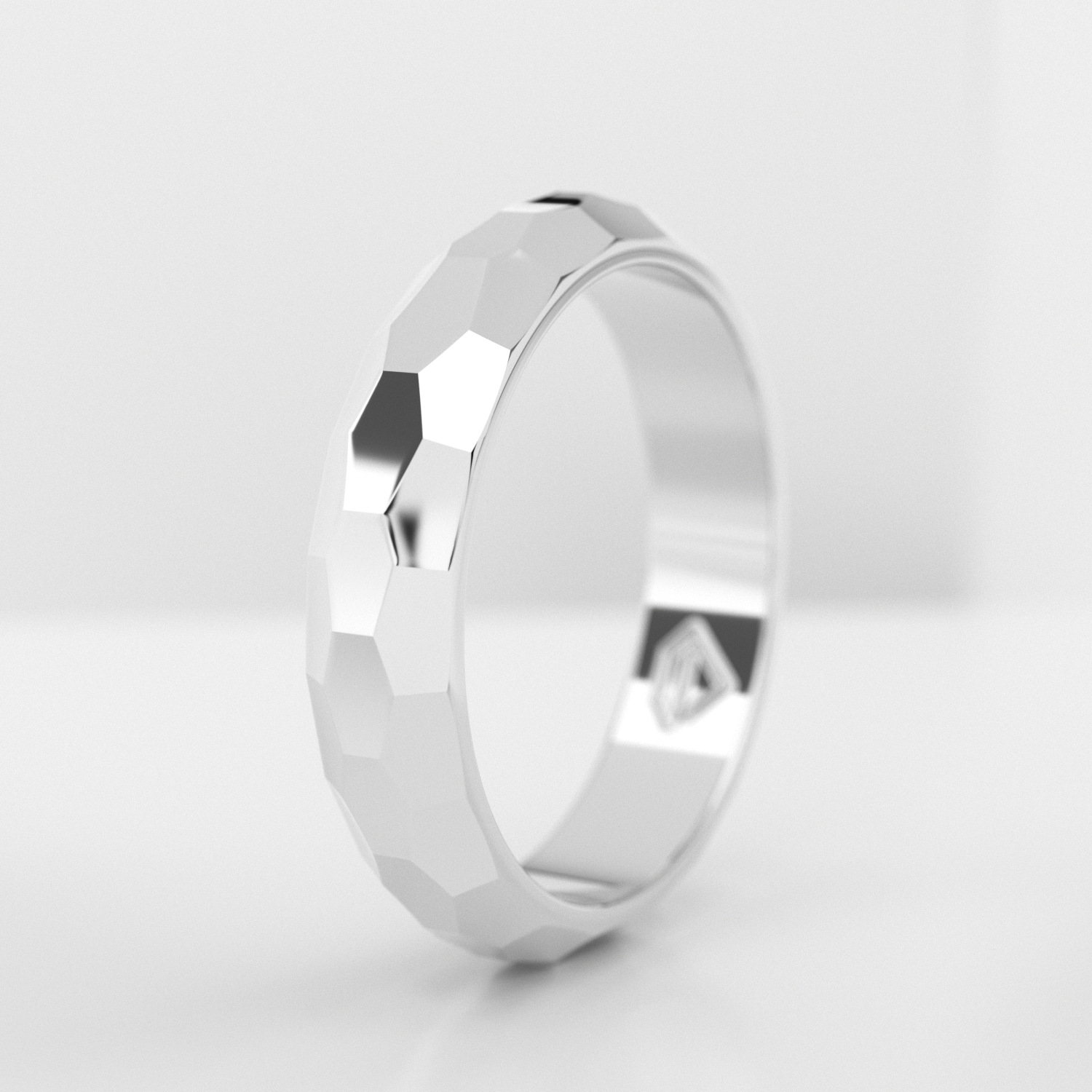Обручальное женское кольцо из платины (701L)