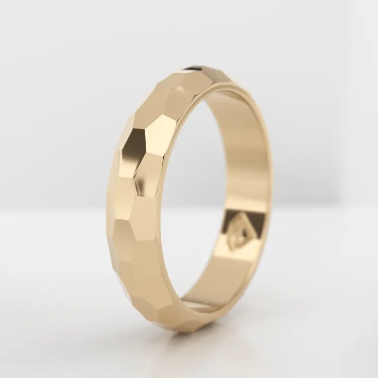 Обручальное женское кольцо из желтого золота 585 пробы (701L)