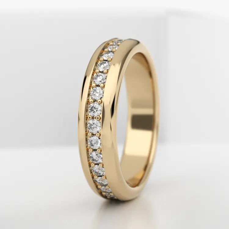 Обручальное женское кольцо из желтого золота 585 пробы (723L)