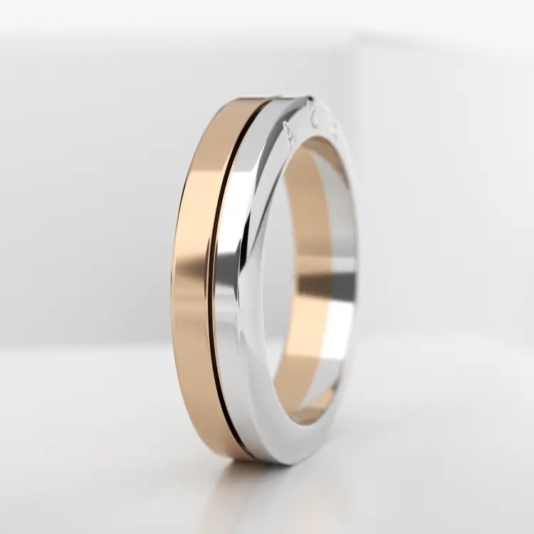 Обручальное женское кольцо из розового золота 585 пробы (729L)