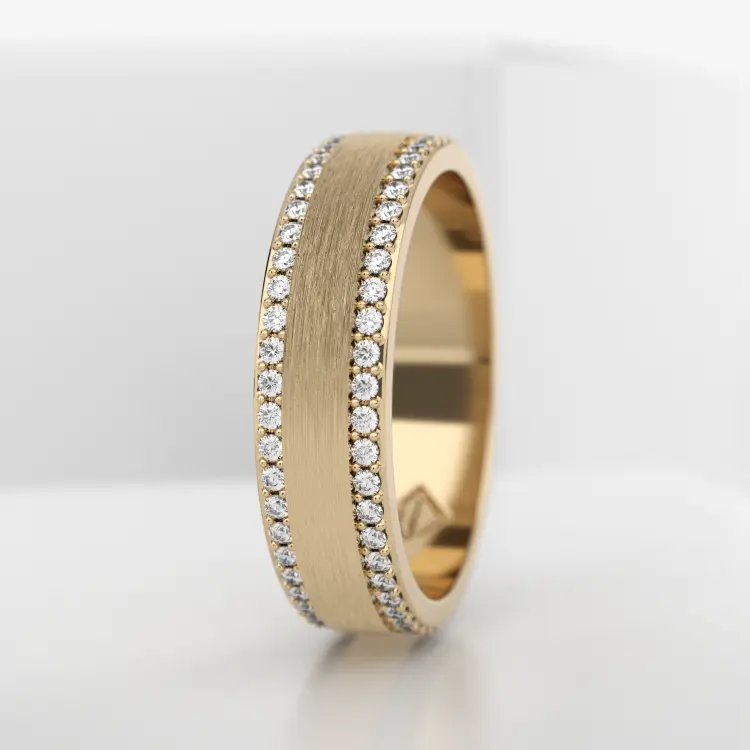 Обручальное женское кольцо из желтого золота 585 пробы (730L)