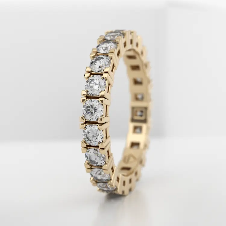 Обручальное женское кольцо из желтого золота 585 пробы (737L)
