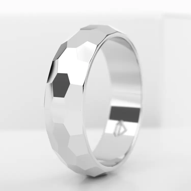 Обручальное мужское кольцо из платины (701M)