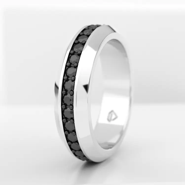 Обручальное мужское кольцо из платины (702M)