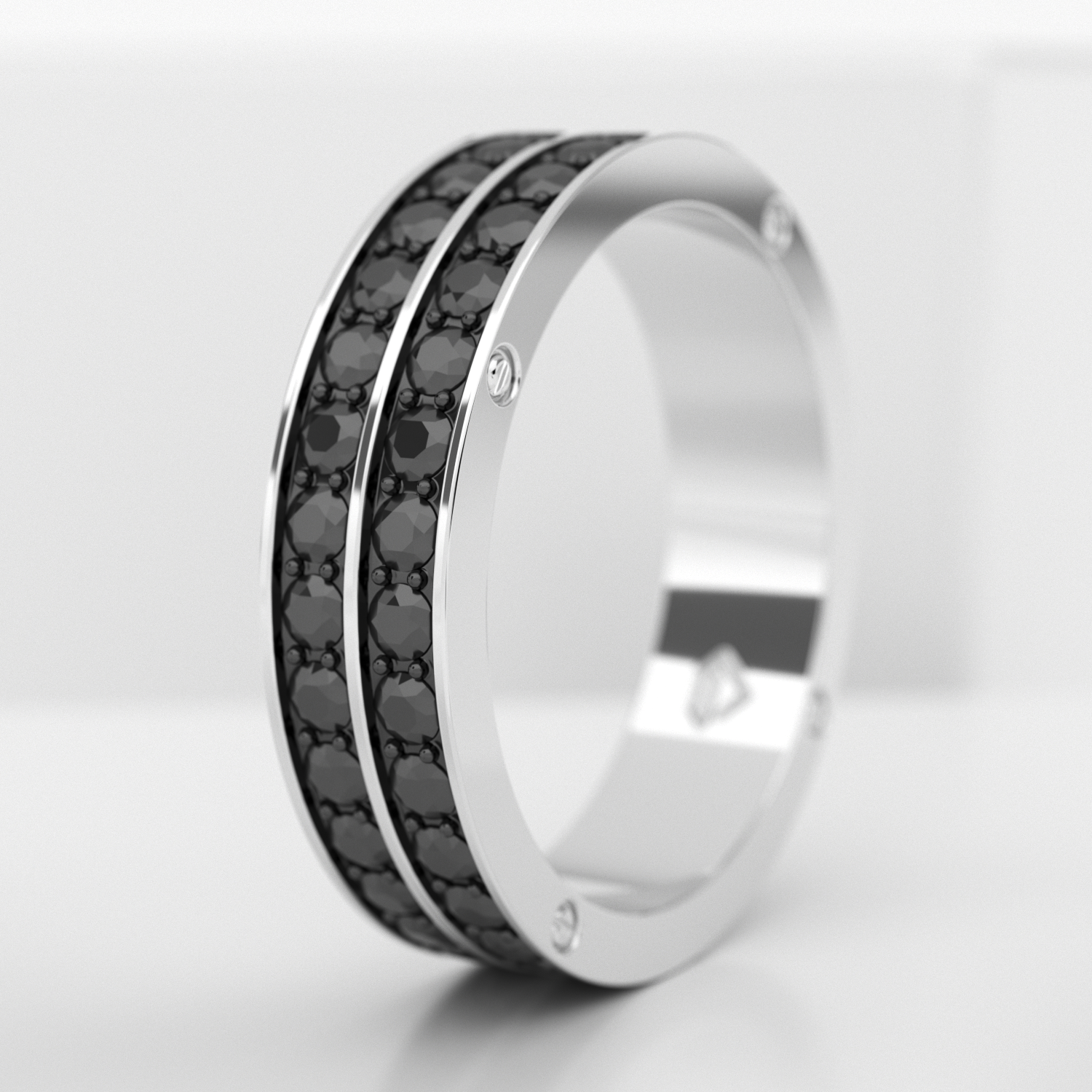 Обручальное мужское кольцо из платины (703M)
