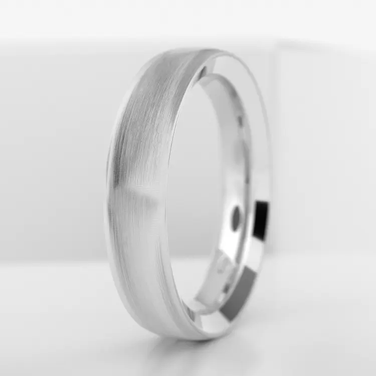 Обручальное мужское кольцо из платины (714M)