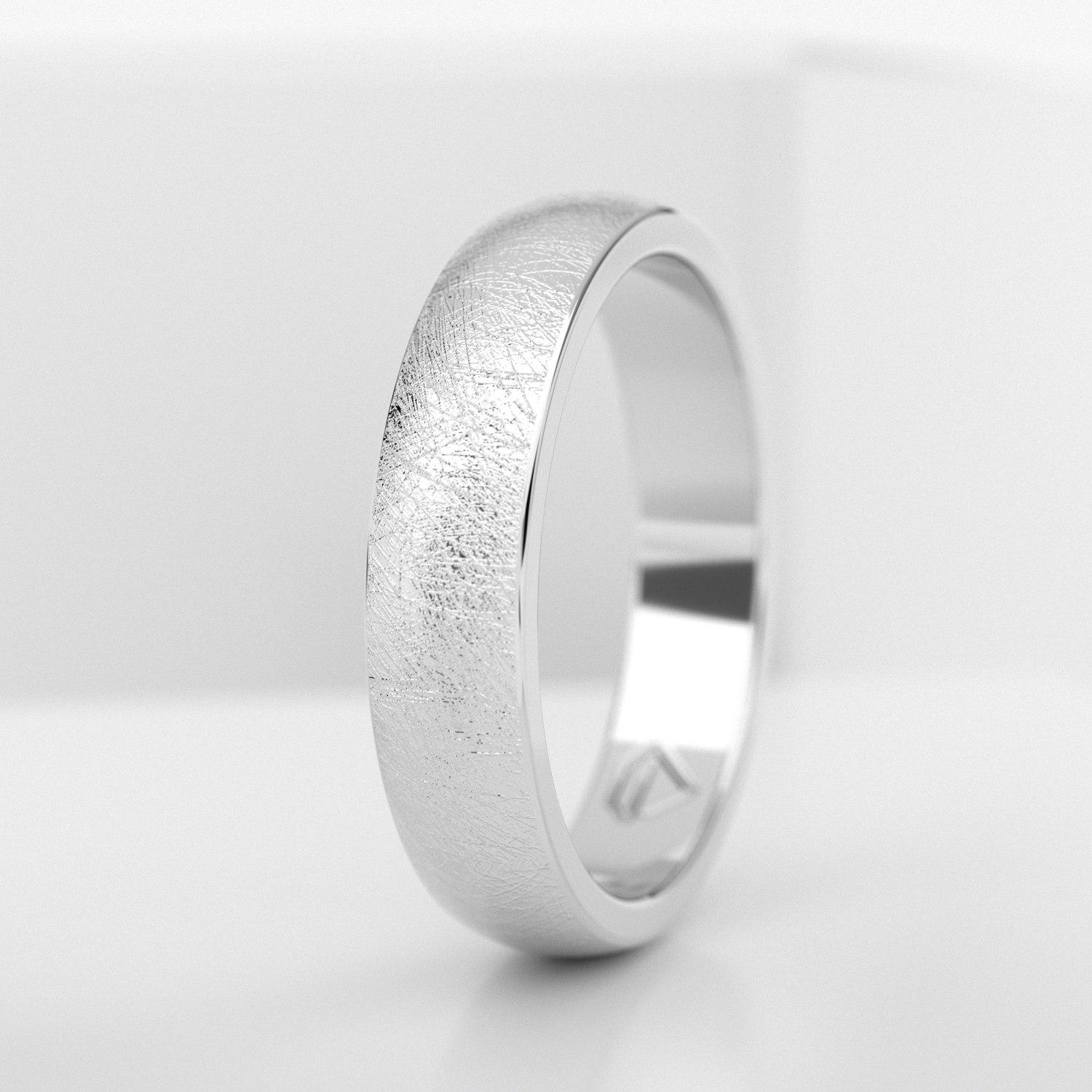 Обручальное мужское кольцо из платины (716M)