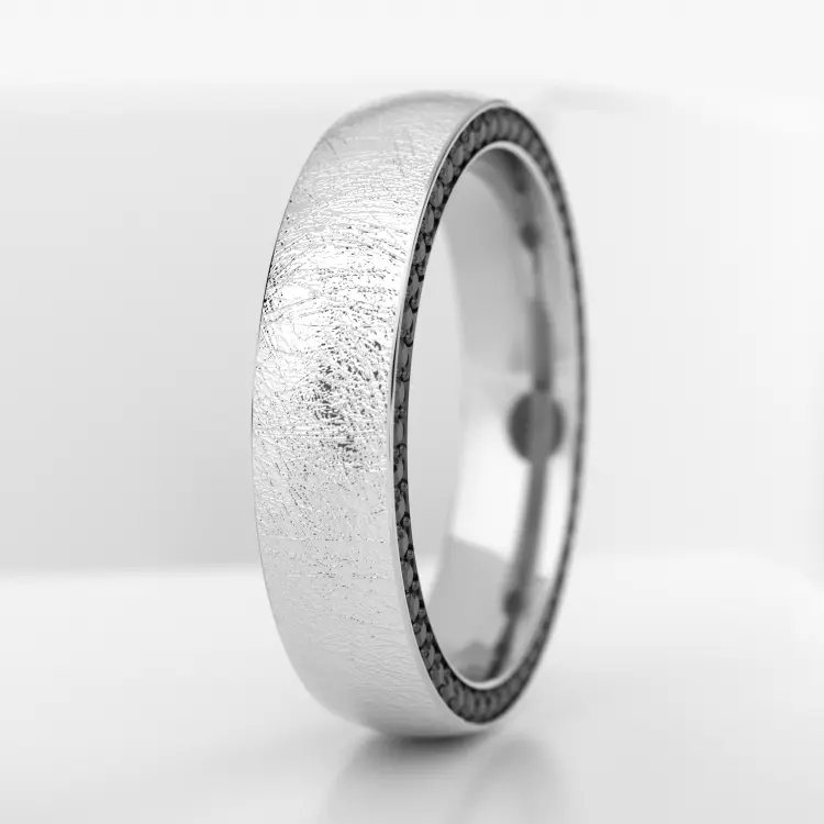 Обручальное мужское кольцо из платины (726M)