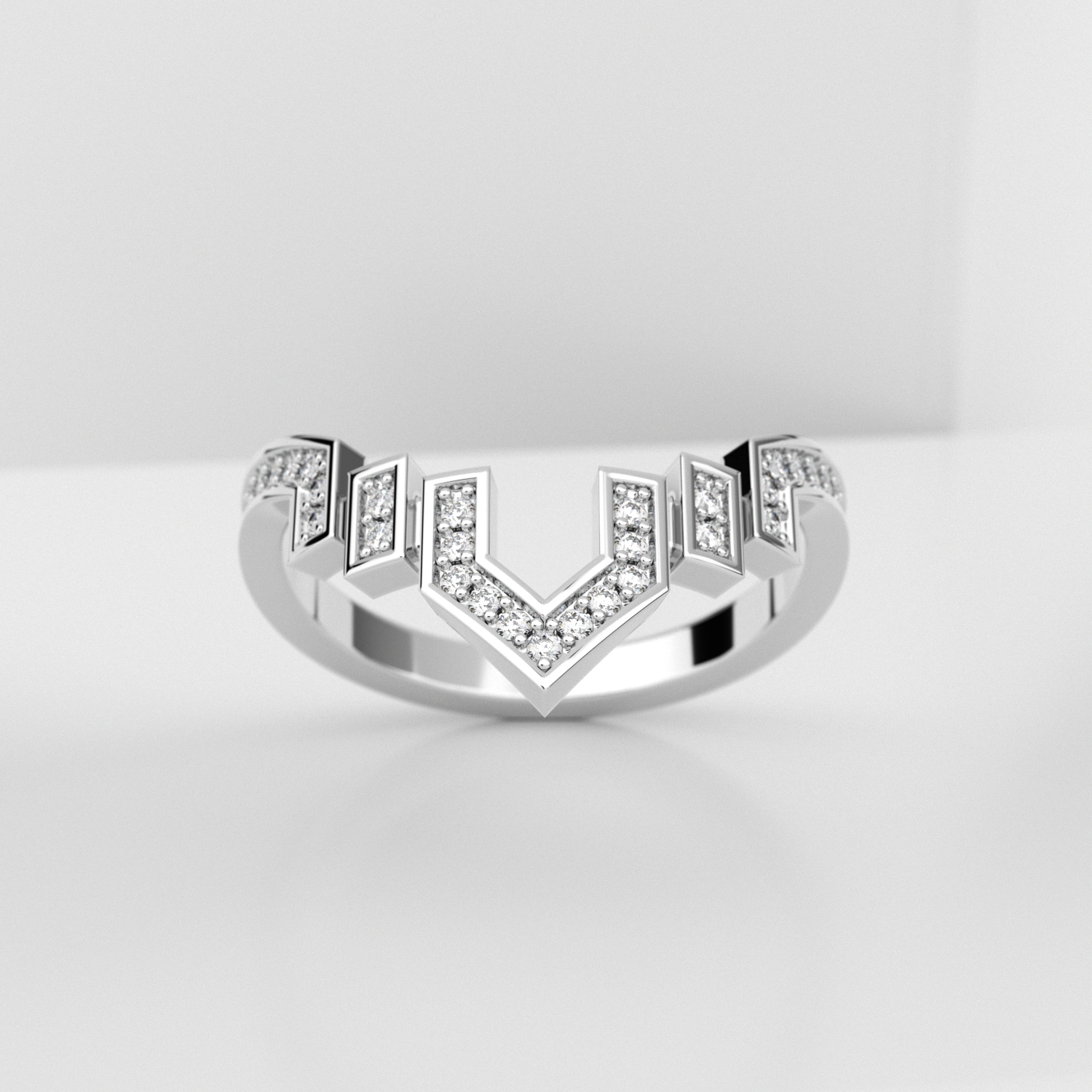 Обручальное женское кольцо из платины (unicue3004)