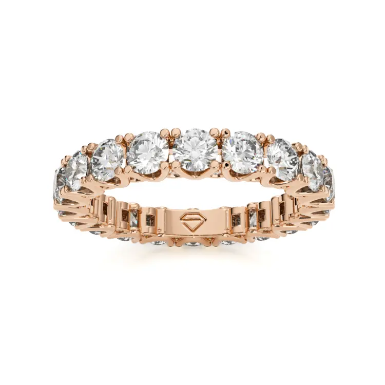 Одиночные обручальные кольца из розового золота 585 пробы (3009)