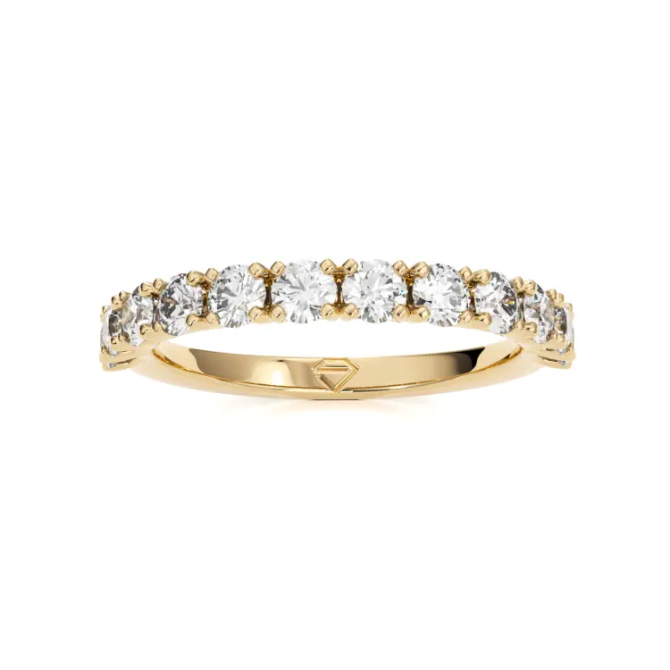Одиночные обручальные кольца из желтого золота 585 пробы (3011)