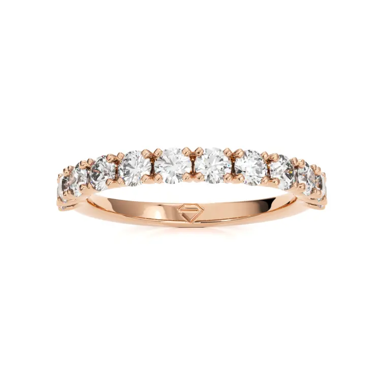 Одиночные обручальные кольца из розового золота 585 пробы (3011)