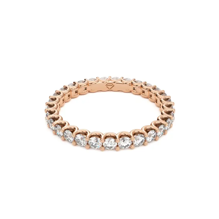 Одиночные обручальные кольца из розового золота 585 пробы (3014)